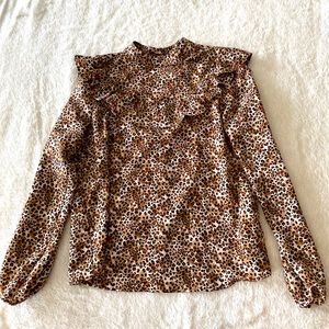 Cheetah print blouse